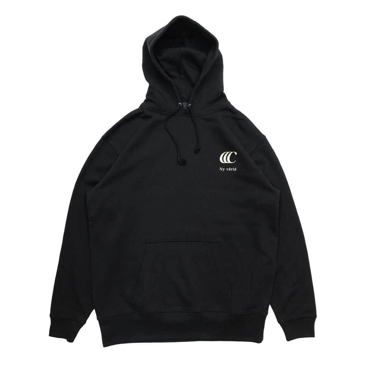 clumsy. PICTURES / LIMITED CCC HOODY (PILE LINING) - BLACK/CORAL