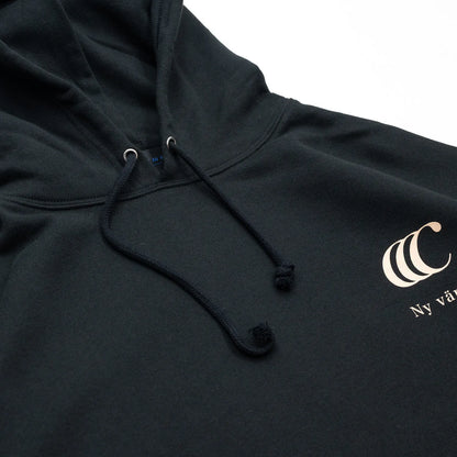 clumsy. PICTURES / LIMITED CCC HOODY (PILE LINING) - BLACK/CORAL