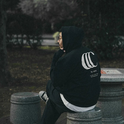 clumsy. PICTURES / LIMITED CCC HOODY（PILE LINING）- NAVY BLUE/WHITE