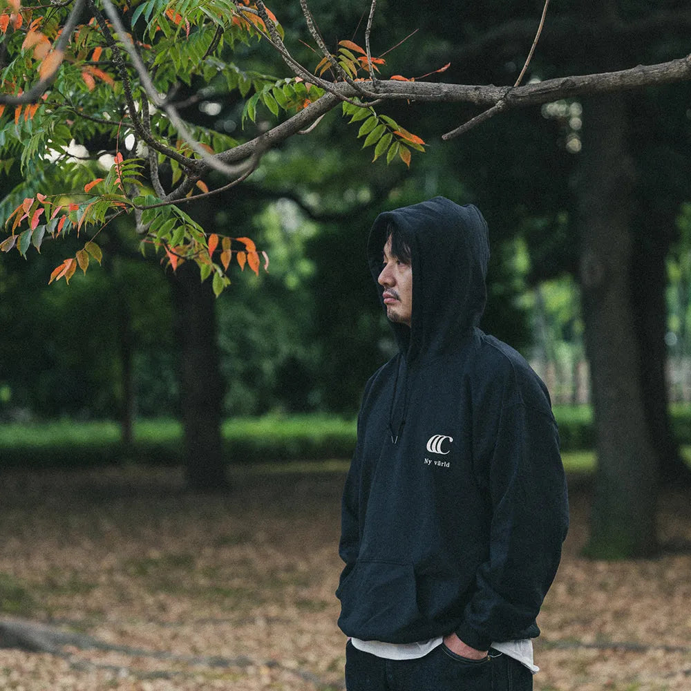 clumsy. PICTURES / LIMITED CCC HOODY（PILE LINING）- NAVY BLUE/WHITE
