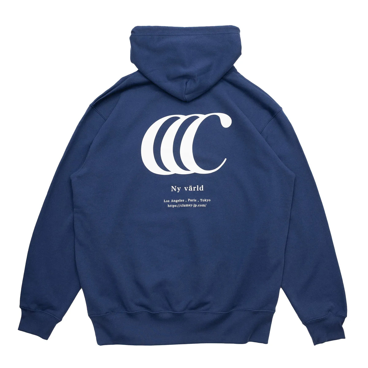 clumsy. PICTURES / LIMITED CCC HOODY（PILE LINING）- NAVY BLUE/WHITE
