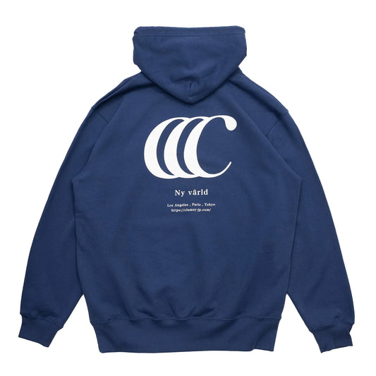 clumsy. PICTURES / LIMITED CCC HOODY（PILE LINING）- NAVY BLUE/WHITE