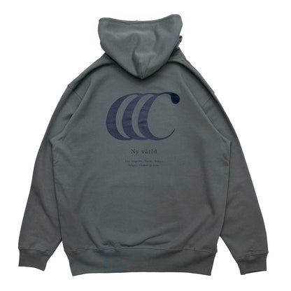 clumsy. PICTURES / LIMITED CCC HOODY（PILE LINING）- STONE/NAVY