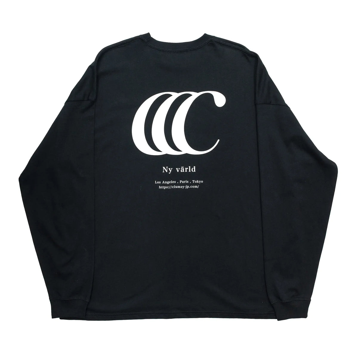 clumsy. PICTURES /  LIMITED CCC L/S TEE - BLACK/OFF WHITE