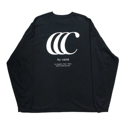 clumsy. PICTURES /  LIMITED CCC L/S TEE - BLACK/OFF WHITE