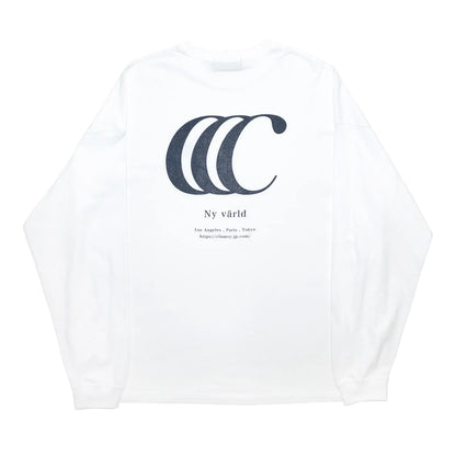 clumsy. PICTURES /  LIMITED CCC L/S TEE - WHITE/DARK NAVY
