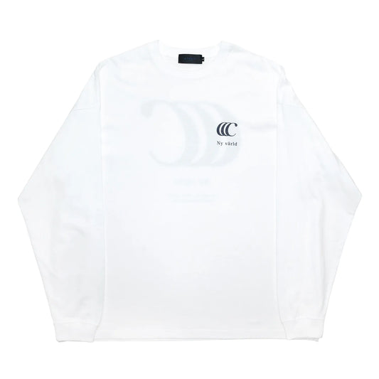 clumsy. PICTURES /  LIMITED CCC L/S TEE - WHITE/DARK NAVY
