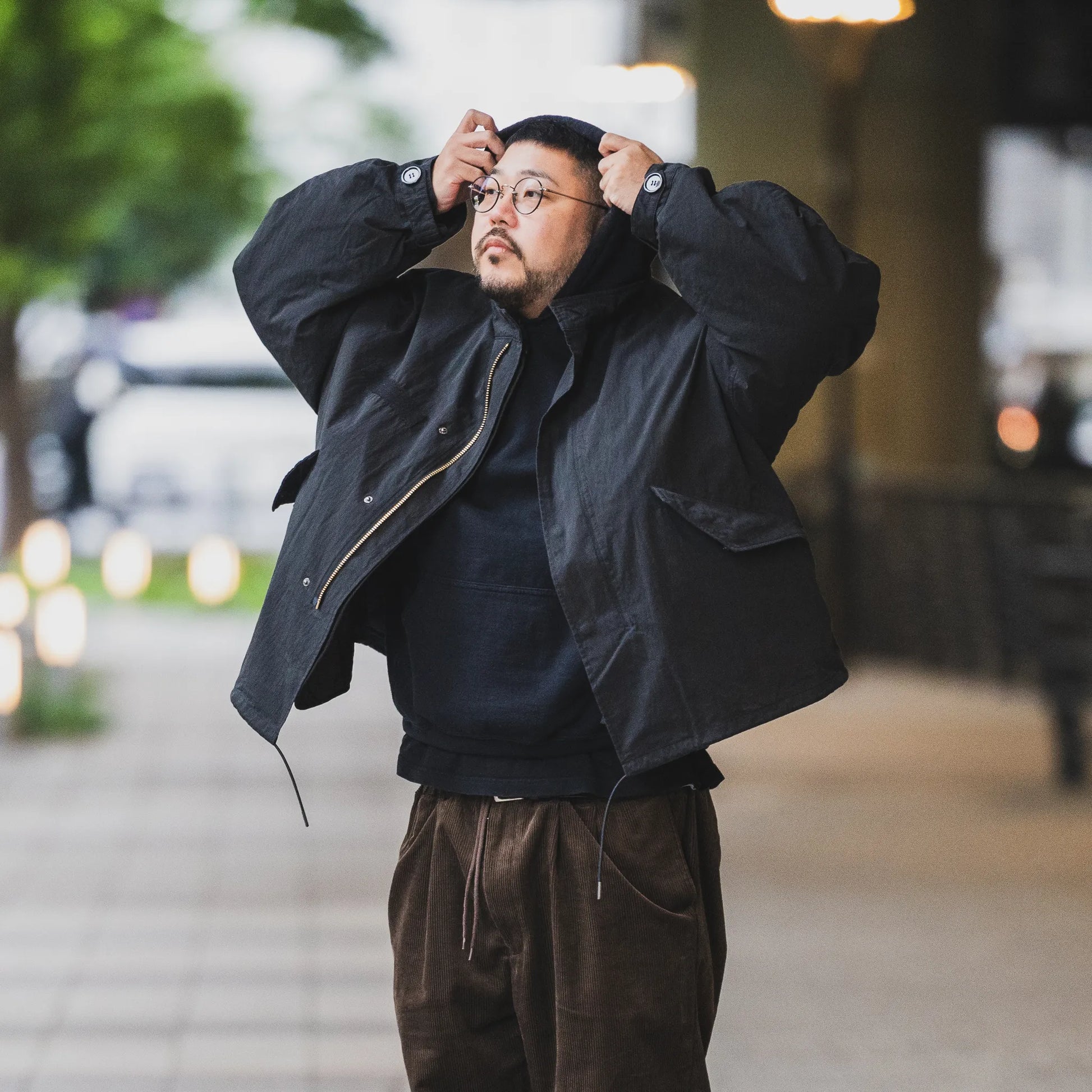 CLUMSY PICTURES SHORT M-65 FIELD PARKA - BLACK – Prime CLUMSY PICTURES SHORT M-65 FIELD PARKA - BLACK – Prime