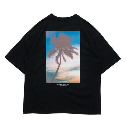 CLUMSY PICTURES VACATION S/S WIDE TEE - BLACK