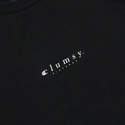 CLUMSY PICTURES VACATION S/S WIDE TEE - BLACK