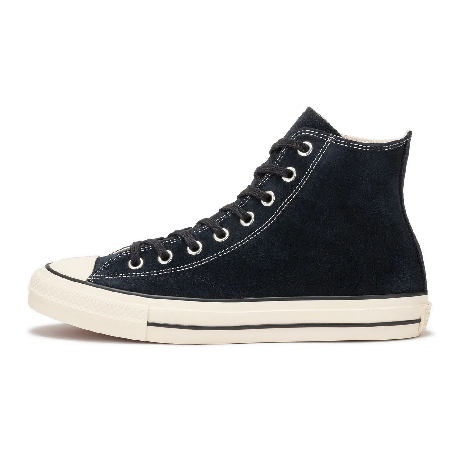 CONVERSE SKATEBOARDING(コンバース)の名作ALL STARのハイカットをスケートシューズに昇華した「ALL STAR SK HI」のBLACK/WHITEカラーの内側面から撮影した商品写真