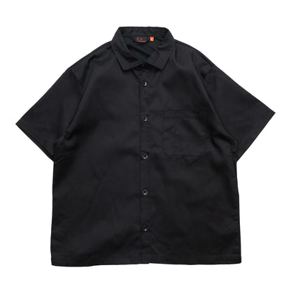 COOKMAN / BUSBOY MESH S/S SHIRTS - BLACK