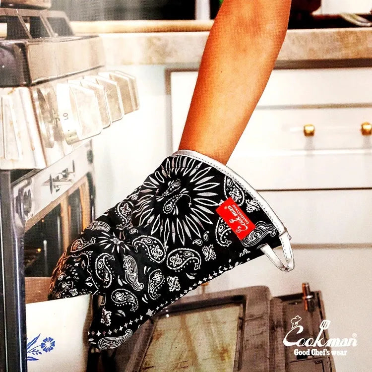 COOKMAN / PAISLEY MITTEN - BLACK