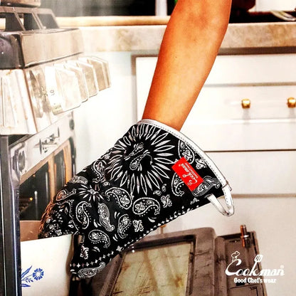 COOKMAN / PAISLEY MITTEN - BLACK