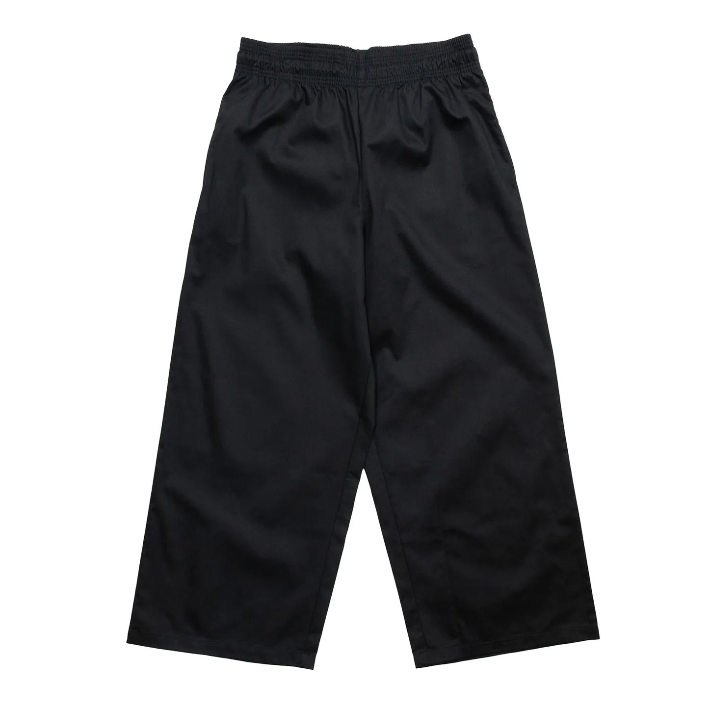 COOKMAN(クックマン)を代表するワイドパンツ「WIDE PANTS」のBLACKカラーの正面からの商品写真