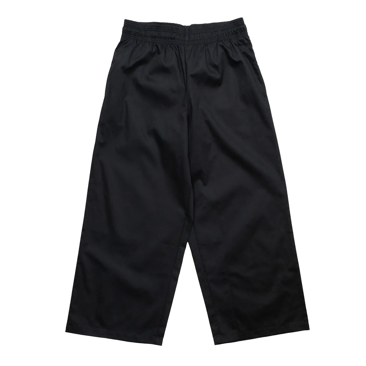 COOKMAN(クックマン)を代表するワイドパンツ「WIDE PANTS」のBLACKカラーの正面からの商品写真