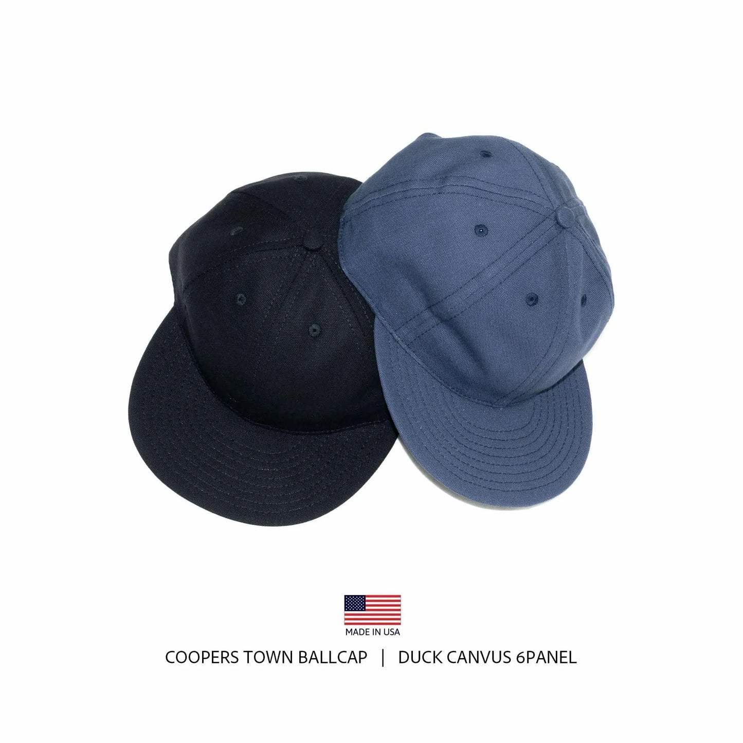 オールドスタイルの製法で「MADE IN USA」にこだわるベースボールキャップブランド「COOPERS TOWN BALLCAP」 の新作キャップ「DUCK CANVAS 6PALEL CAP」イメージ写真