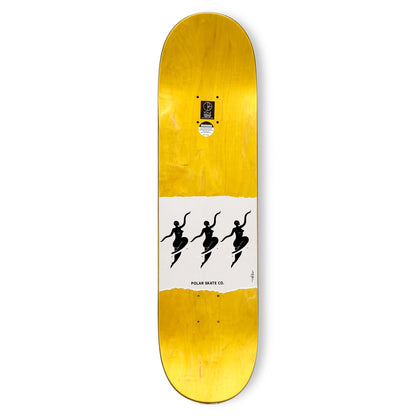 POLAR SKATE CO(ポーラースケート)の定番TEAMモデルのスケートボードデッキ「NO COMPOLIES RED / 8.25インチ」のデッキテープ面の写真