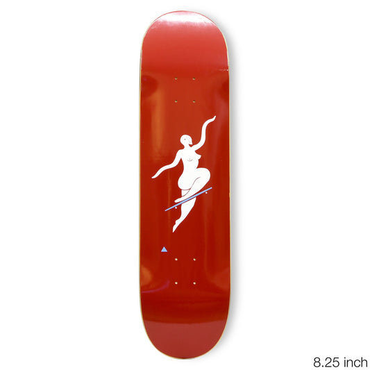 POLAR SKATE CO(ポーラースケート)の定番TEAMモデルのスケートボードデッキ「NO COMPOLIES RED / 8.25インチ」のメイングラフィックの写真