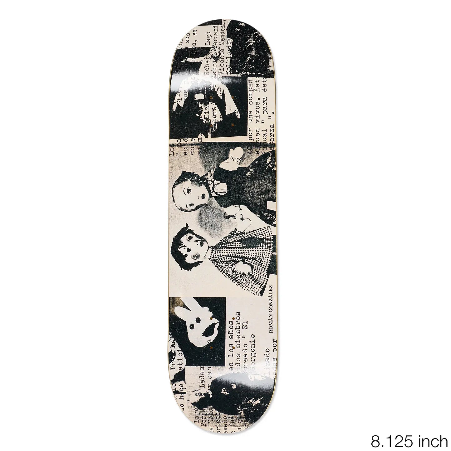 Polar Skate Co(ポーラー)所属のプロスケーター「ROMAN GONZALEZ」モデルのスケボー・スケートボードデッキ「MEXICO」の8.125インチのメイングラフィックの写真