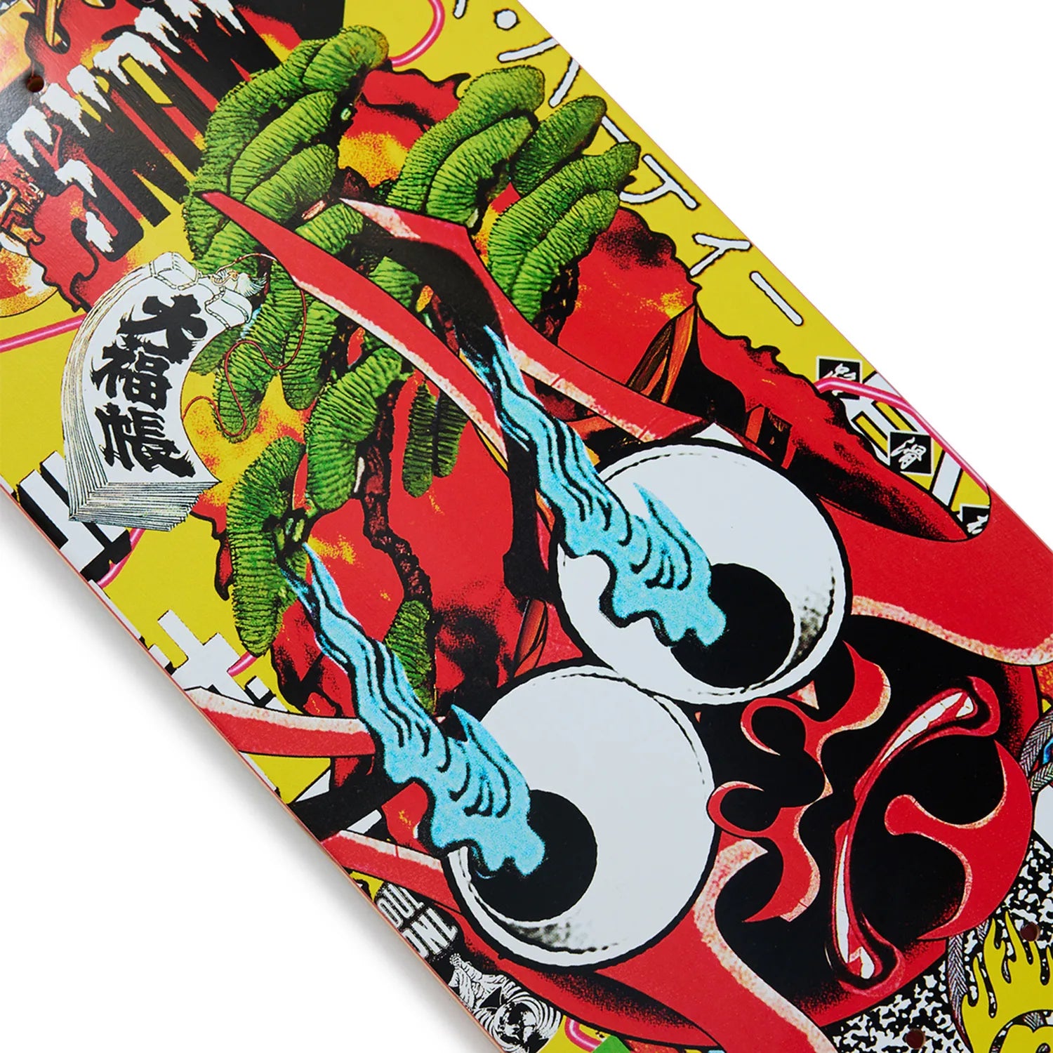 日本で最も人気のスケートブランド「EVISEN(ゑびせん)」のTEAMモデルのスケボー・スケートボードデッキ「BASTARD / 8.25インチ」のボトム面の中央の写真