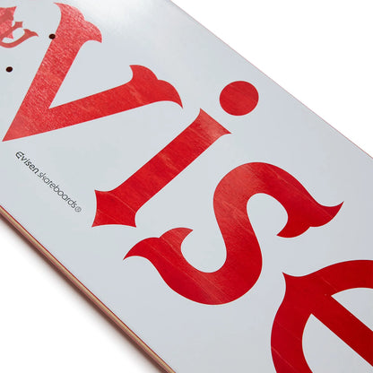 日本で最も人気のスケートブランド「EVISEN(ゑびせん)」のTEAMモデルのスケボー・スケートボードデッキ「EVI LOGO RED / 8.25インチ」のデッキテープ面の中央の写真