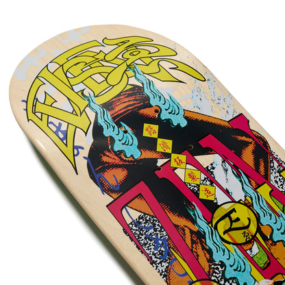 日本で最も人気のスケートブランド「EVISEN(ゑびせん)」のTEAMモデルのスケボー・スケートボードデッキ「ZEN-AKU 25' / 8.125インチ」のボトム面のノーズ側の写真