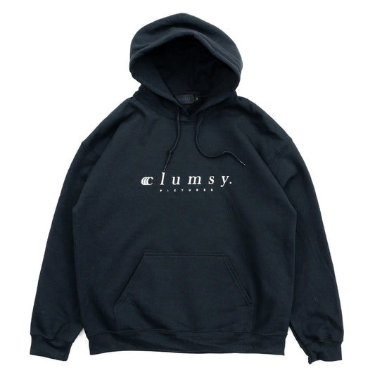 CLUMSY PICTURES ORIGINAL BARLOGO HOODY - BLACK