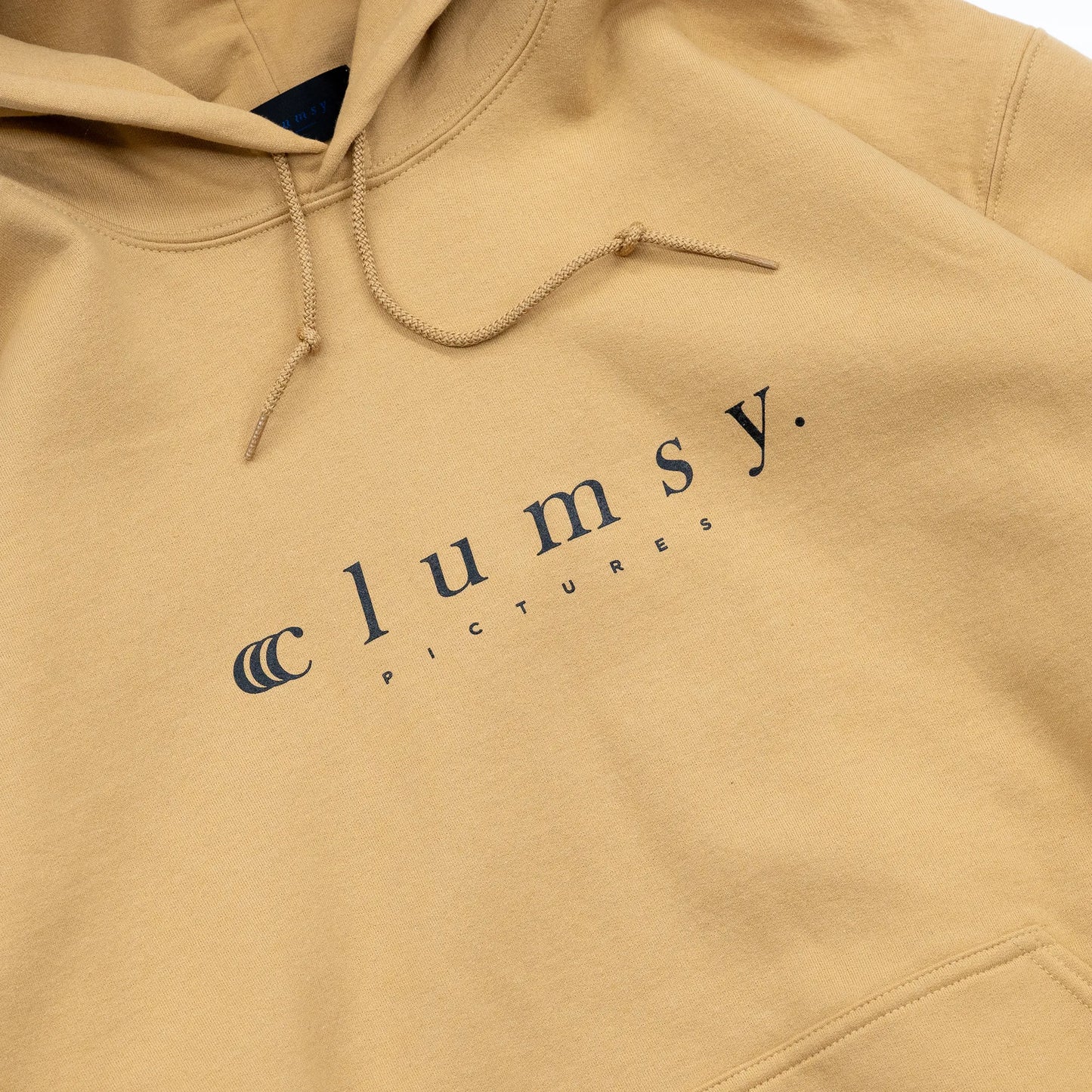 CLUMSY PICTURES ORIGINAL BARLOGO HOODY - GOLD