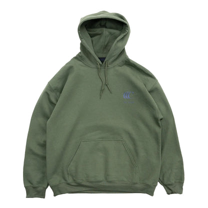 CLUMSY PICTURESを代表するパーカー「LIMITED CCC HOODY」のARMYカラーの正面からの商品写真