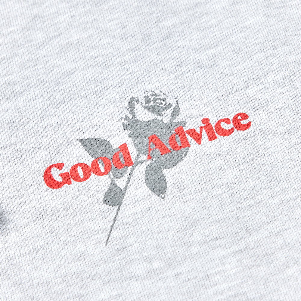 GOOD ADVICE CHAT LINE HOODIE - HT GRAY