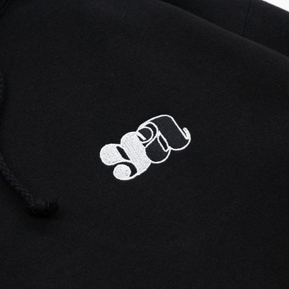 GOOD ADVICE GA LOGO HOODIE - BLACK