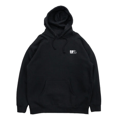 GOOD ADVICE GA LOGO HOODIE - BLACK