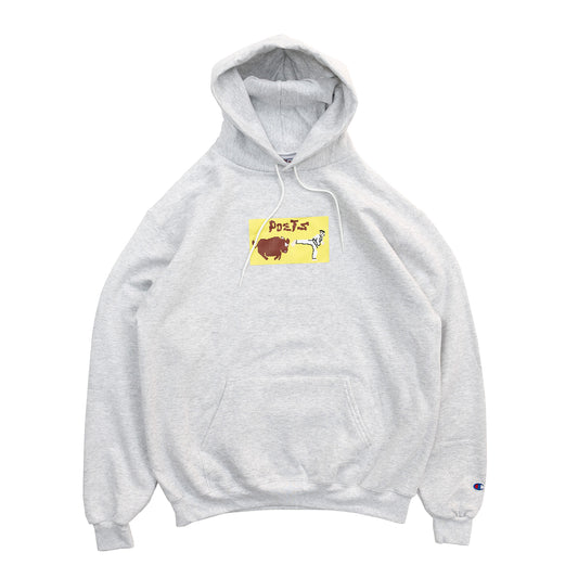 POETS CHAMP CHAMPION HOODIE - HT GREY