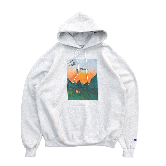 POETS DILL CHAMPION HOODIE - HT GREY