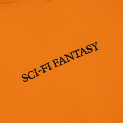 SCI-FI FANTASY LOGO HOODIE - CANTALOUPE