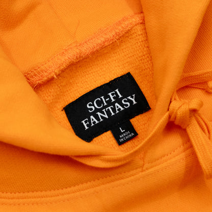 SCI-FI FANTASY LOGO HOODIE - CANTALOUPE