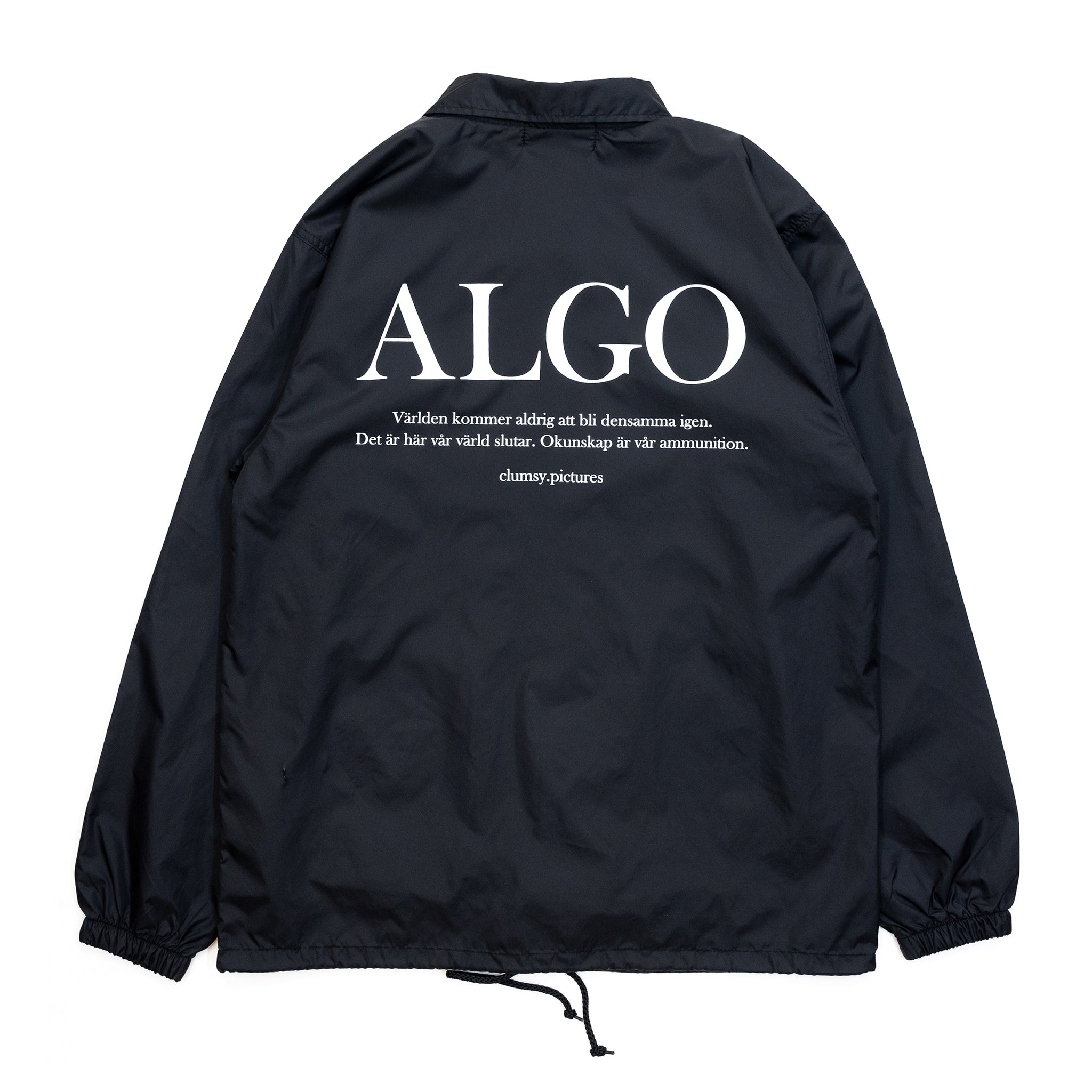 CLUMSY PICTURES ALGO COACH JACKET - BLACK - M size