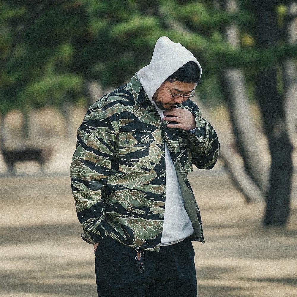 PRIME COTTON ARMY JACKET - TIGER STRIPE CAMO