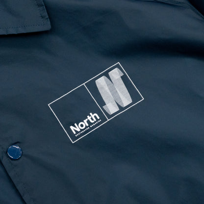 NORTH SKATE MAG N LOGO COACH JACKET - NAVY