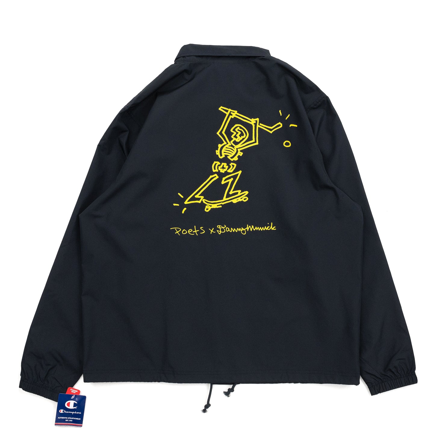 POETS DANNY MINNICK X POETS COACH JACKET - BLACK/GOLD