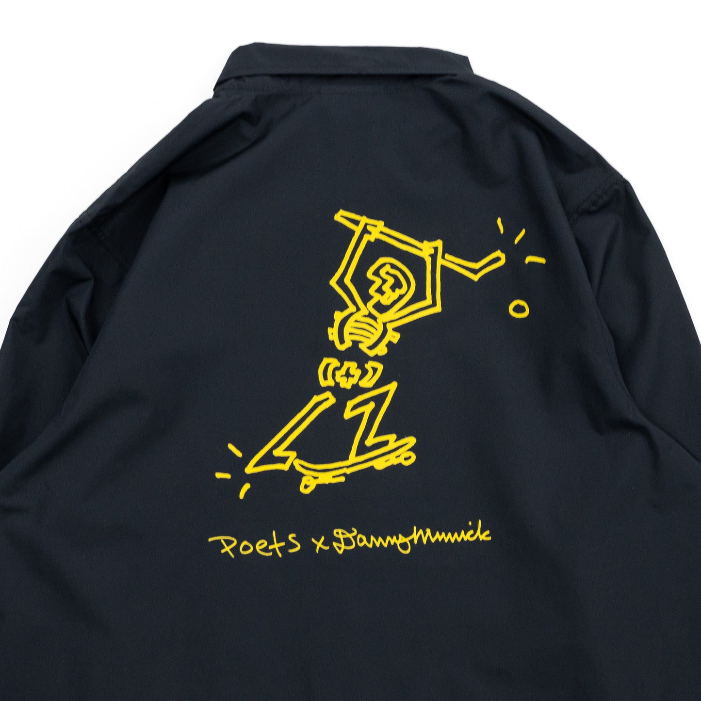 POETS DANNY MINNICK X POETS COACH JACKET - BLACK/GOLD