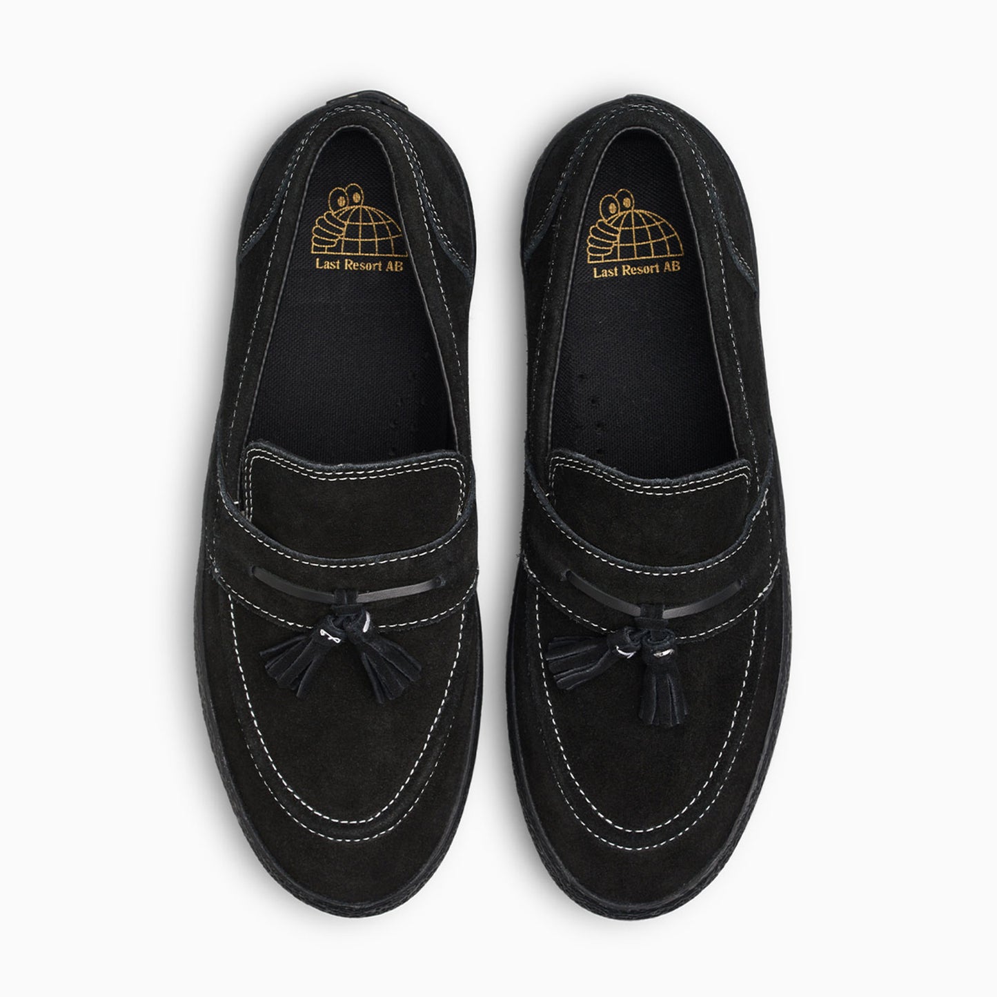 LAST RESORT AB VM005 LOAFER SUEDE - BLACK/WHITE/BLACK