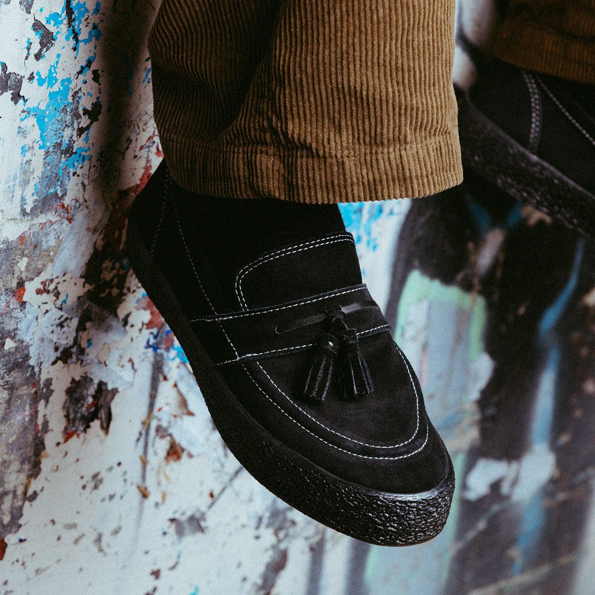 LAST RESORT AB VM005 LOAFER SUEDE - BLACK/WHITE/BLACK – Prime 
