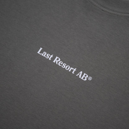 LAST RESORT AB LR LOGO L/S TEE - ASPHALT