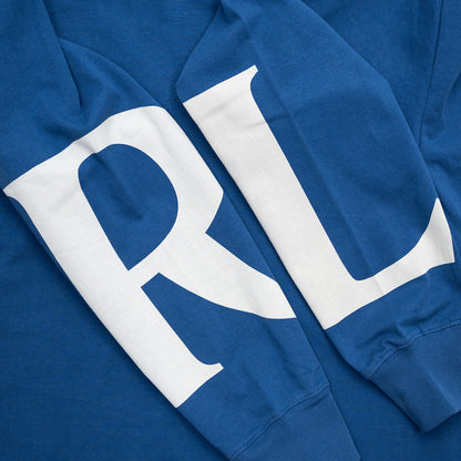 LAST RESORT AB LR LOGO L/S TEE - MID BLUE