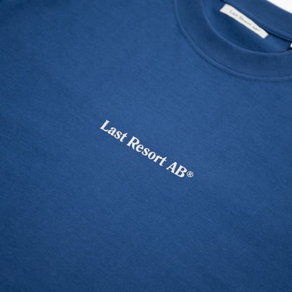 LAST RESORT AB LR LOGO L/S TEE - MID BLUE