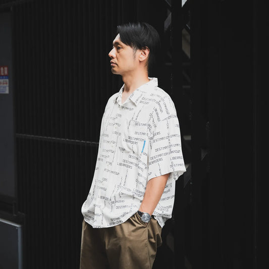 Liberaiders / DIGITAL LOGO RAYON S/S SHIRT - WHITE (732042601)