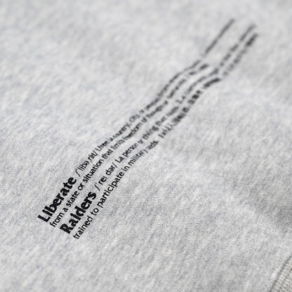 Liberaiders LR EMBROIDERY HOODIE - GREY（77313）
