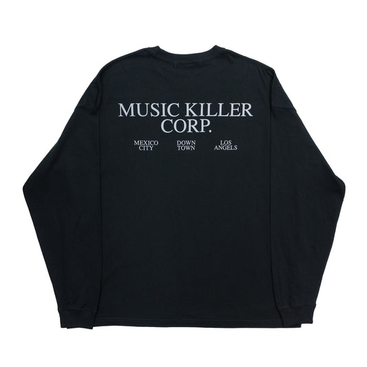 Lil' Tokyo x  GORILLA TACOS MUSIC KILLER CORP L/S TEE - BLACK